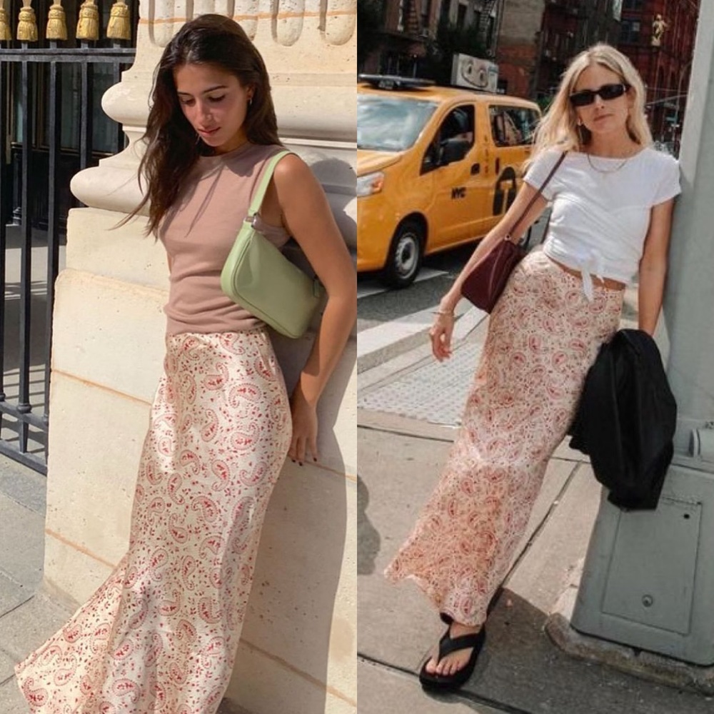 Realisation Par The Joni Paisley Silk Maxi Skirt